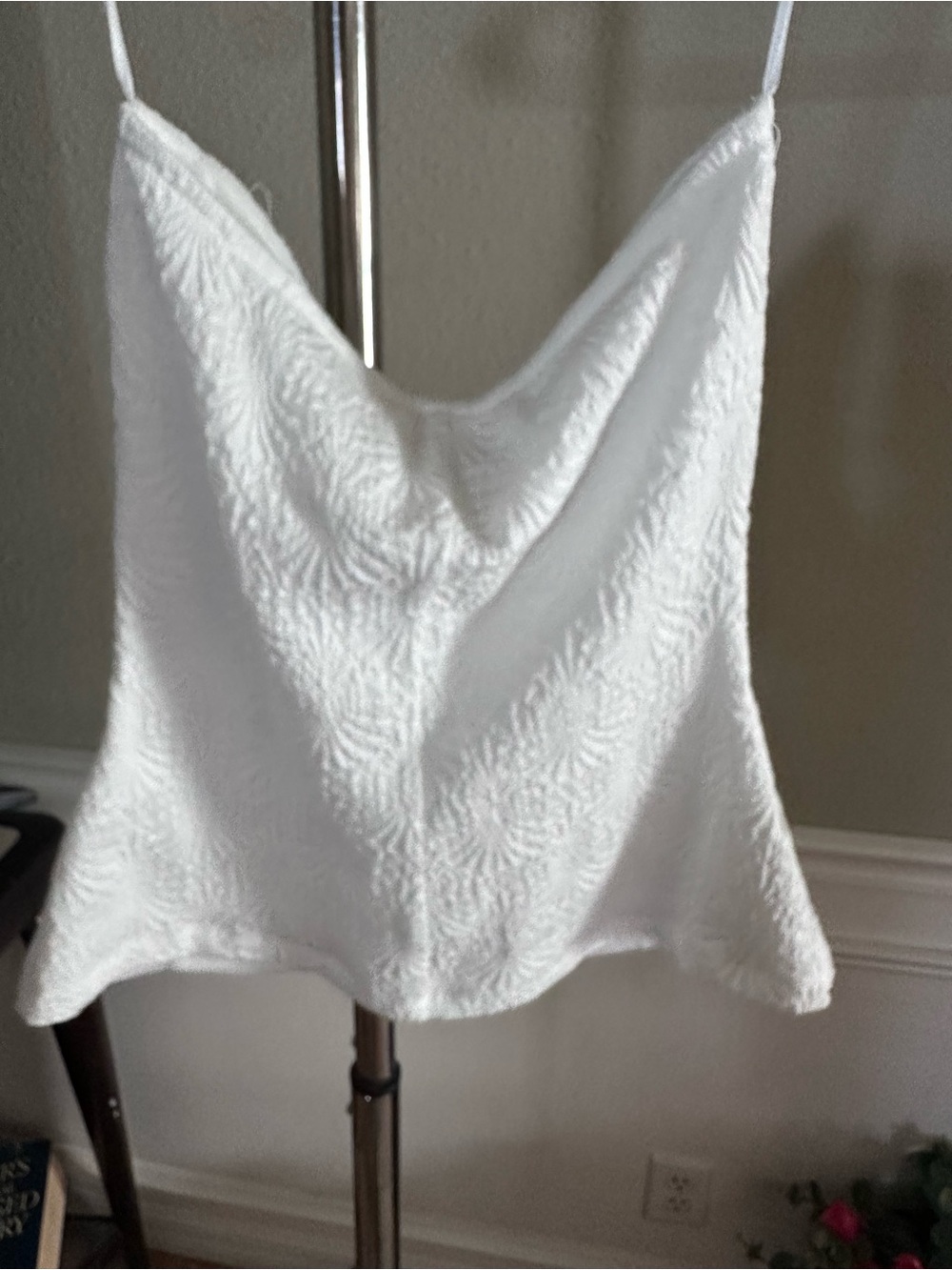 Altar'd State White Textured Cowl Cami